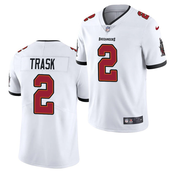 Mens Tampa Bay Buccaneers #2 Kyle Trask 2021 NFL Draft White Vapor Untouchable Limited Stitched Jersey