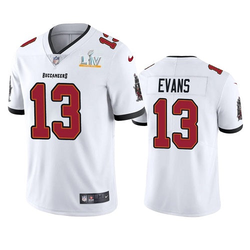 Mens Tampa Bay Buccaneers #13 Mike Evans White 2021 Super Bowl LV Limited Stitched Jersey