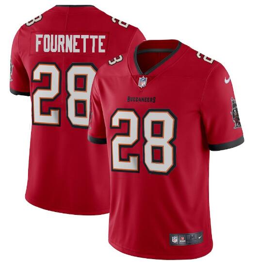 Mens Tampa Bay Buccaneers #28 Leonard Fournette New Red Vapor Untouchable Limited Stitched Jersey