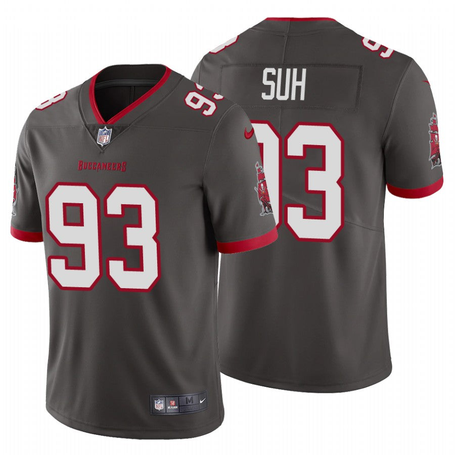 Mens Tampa Bay Buccaneers #93 Ndamukong Suh New Grey Vapor Untouchable Limited Stitched Jersey