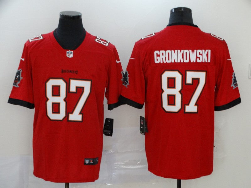 Mens Tampa Bay Buccaneers #87 Rob Gronkowski New Red Vapor Untouchable Limited Stitched NFL Jersey