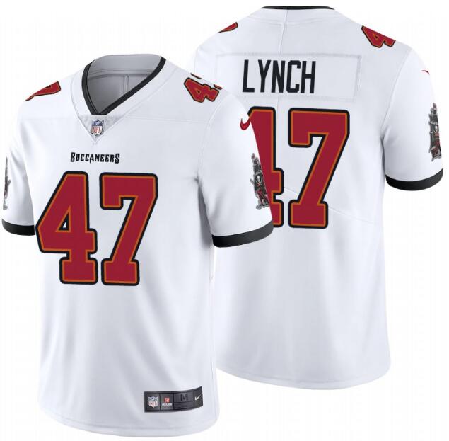 Mens Tampa Bay Buccaneers #47 John Lynch New White Vapor Untouchable Limited Stitched NFL Jersey