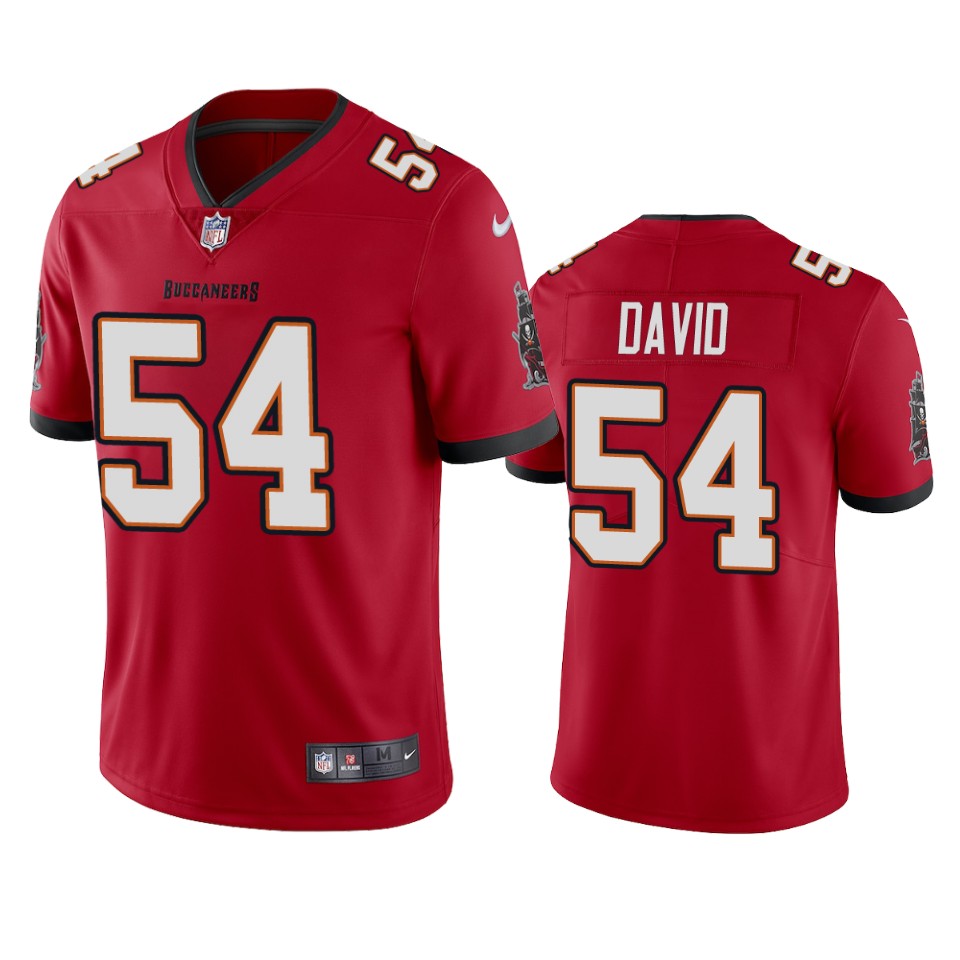 Mens Tampa Bay Buccaneers #54 Lavonte David New Red Vapor Untouchable Limited Stitched NFL Jersey