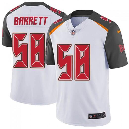 Mens Tampa Bay Buccaneers #58 Shaquil Barrett White Vapor Untouchable Limited Stitched NFL Jersey