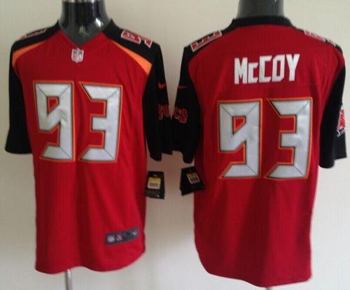 Nike Buccaneers #93 Gerald McCoy Red Team Color Mens Stitched NFL New Game Jersey