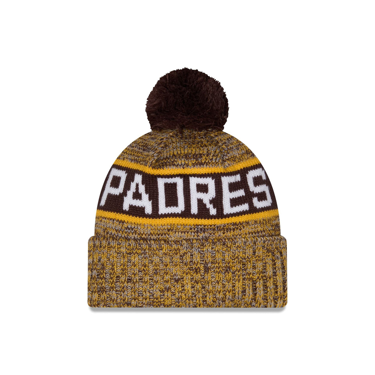 San Diego Padres Tri Color Pom Knit Hat
