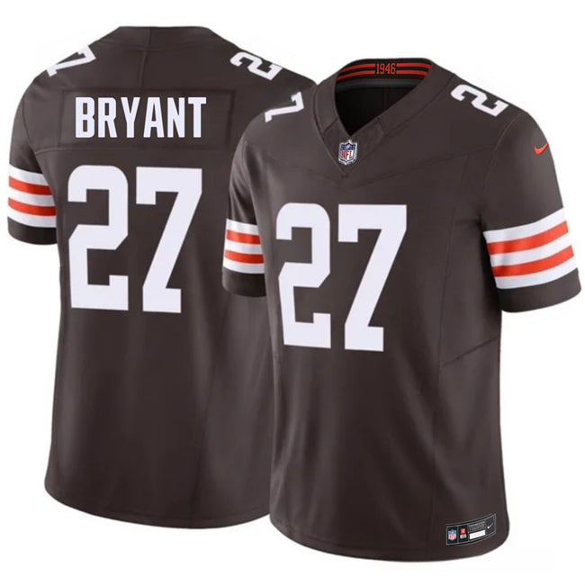 Mens Cleveland Browns #27 Myles Bryant Brown 2026 FUSE Vapor Limited Stitched Football Jersey