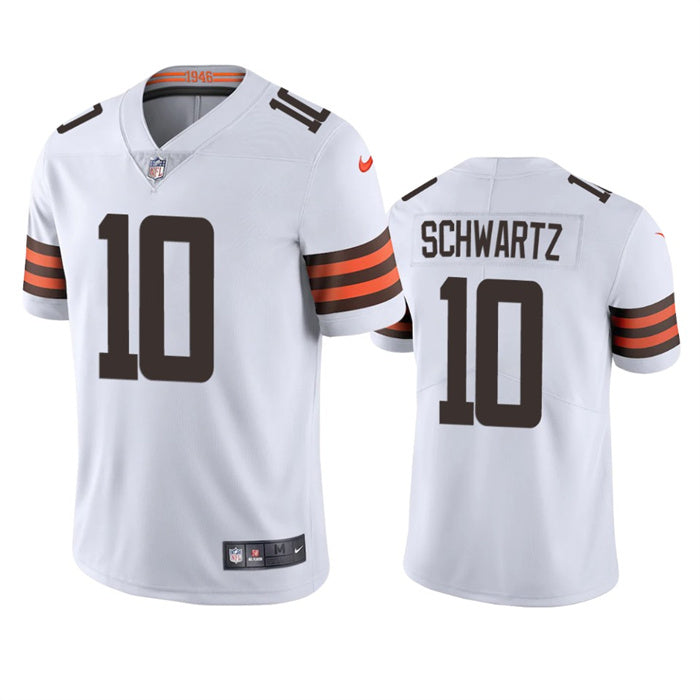Mens Cleveland Browns #10 Anthony Schwartz White Vapor Untouchable Limited Stitched Jersey