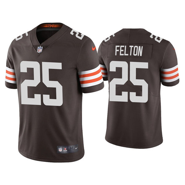 Mens Cleveland Browns #25 Demetric Felton 2021 Brown Vapor Untouchable Limited Stitched NFL Jersey