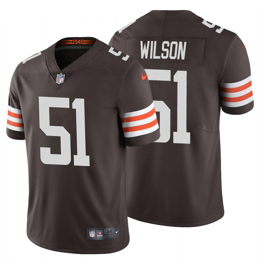 Mens Cleveland Browns #51 Mack Wilson 2020 New Brown Vapor Untouchable Limited Stitched Jersey
