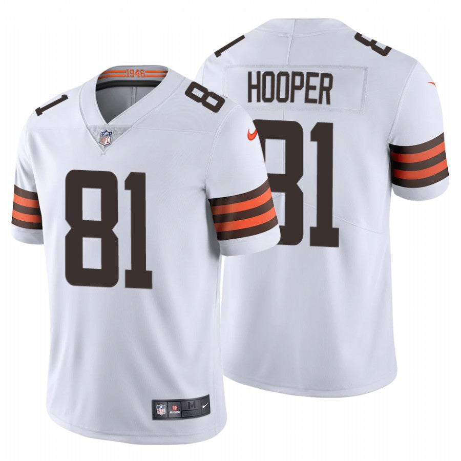 Mens Cleveland Browns #81 Austin Hooper New White Vapor Untouchable Limited Stitched Jersey