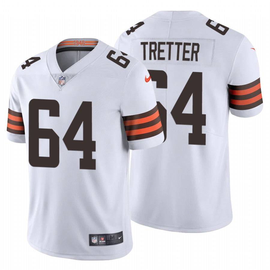 Mens Cleveland Browns #64 JC Tretter New White Vapor Untouchable Limited Stitched Jersey