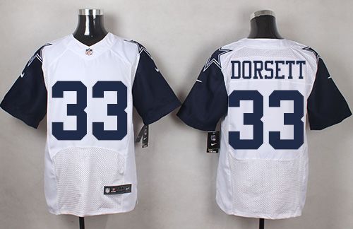 Nike Cowboys #33 Tony Dorsett White Mens Stitched NFL Elite Rush Jersey