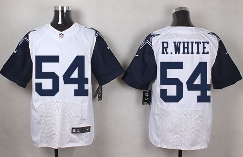 Nike Cowboys #54 Randy White White Mens Stitched NFL Elite Rush Jersey