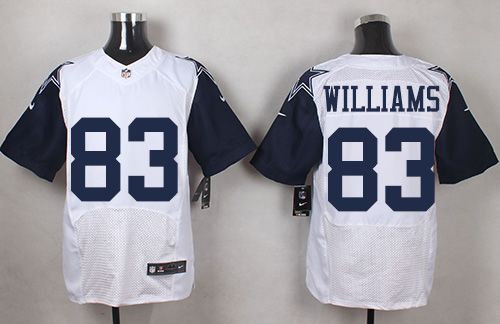 Nike Cowboys #83 Terrance Williams White Mens Stitched NFL Elite Rush Jersey