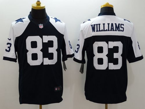 Nike Cowboys #83 Terrance Williams Navy Blue Thanksgiving Throwback Mens Stitched NFL Limited Jersey