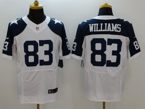 Nike Cowboys #83 Terrance Williams White Thanksgiving Throwback Mens Stitched NFL Elite Jersey