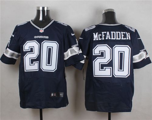 Nike Cowboys #20 Darren McFadden Navy Blue Team Color Mens Stitched NFL Elite Jersey