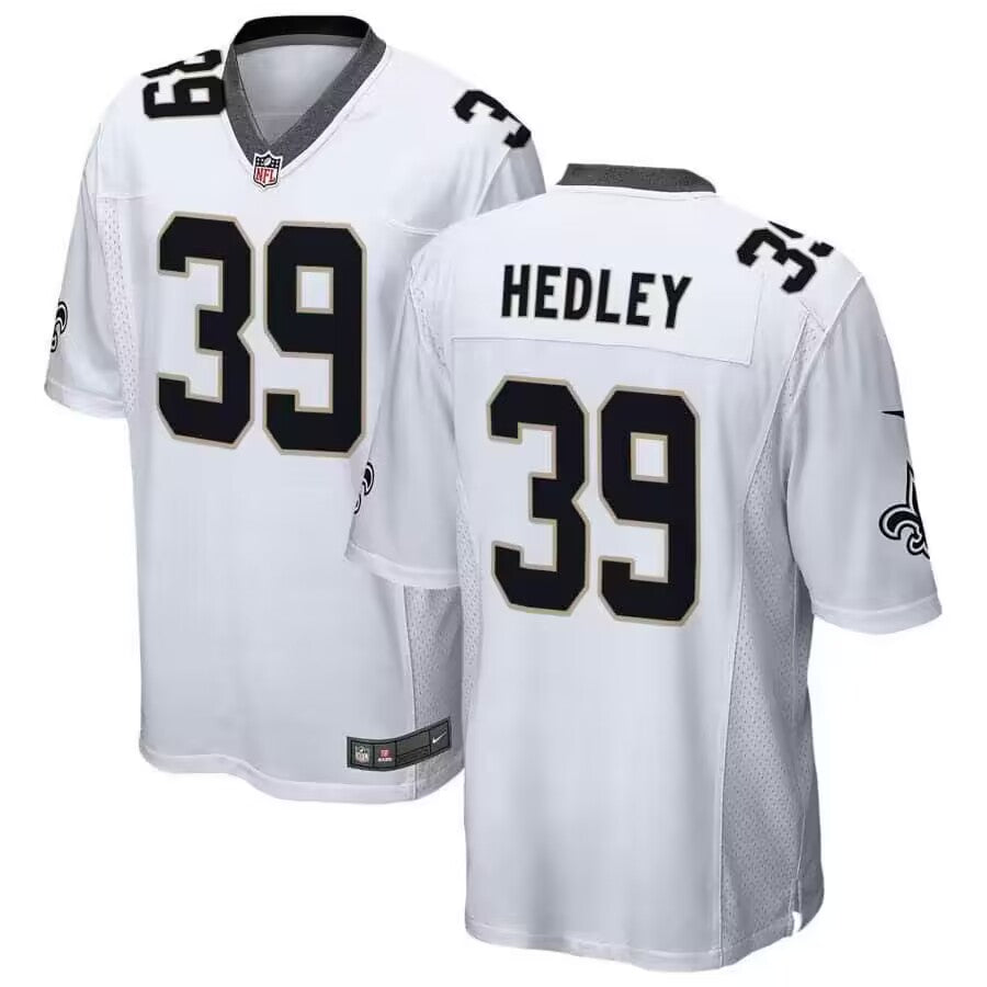 Mens New Orleans Saints #39 Lou Hedley Stitched Game Jersey