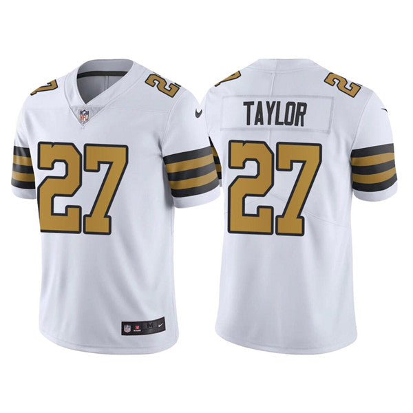 Mens New Orleans Saints #27 Alontae Taylor White Color Rush Limited Stitched Jersey