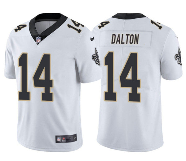 Mens New Orleans Saints #14 Jalen Dalton White Vapor Limited Stitched Jersey