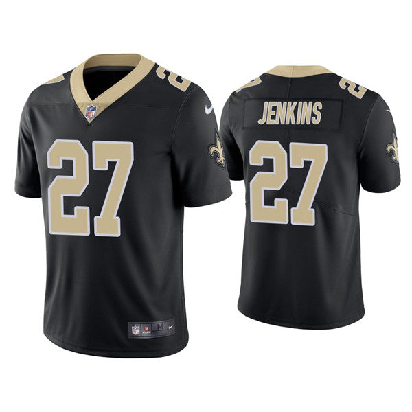 Mens New Orleans Saints Saints #27 Malcolm Jenkins 2021 Black Vapor Untouchable Limited Stitched Jersey