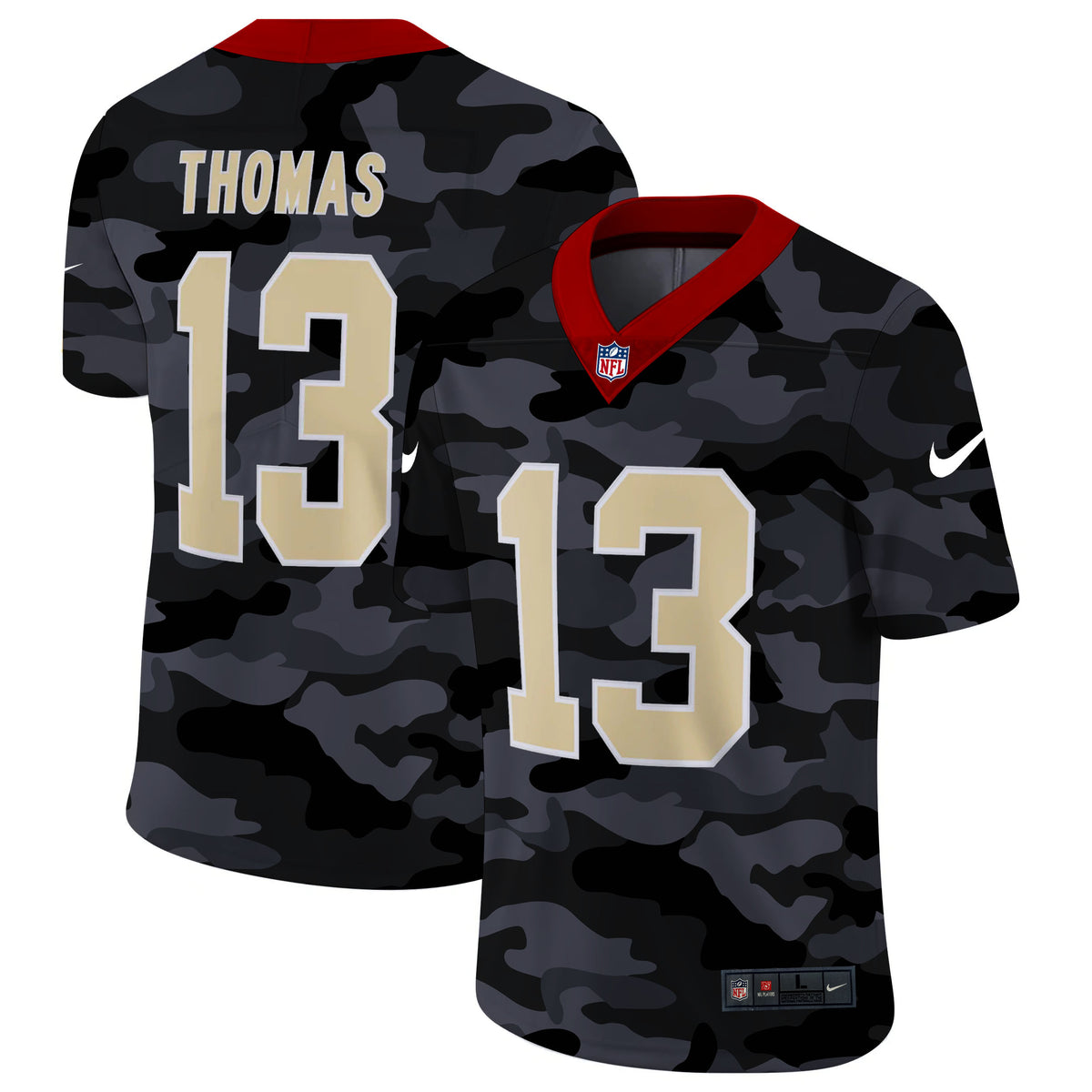 Mens New Orleans Saints #13 Michael Thomas 2020 Camo Limited Stitched Jersey