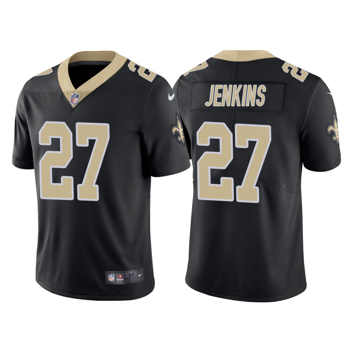 Mens New Orleans Saints #27 Malcolm Jenkins Black Vapor Untouchable Limited Stitched Jersey