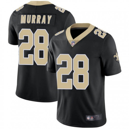 Mens New Orleans Saints #28 Latavius Murray Black Vapor Untouchable Limited Stitched Jersey