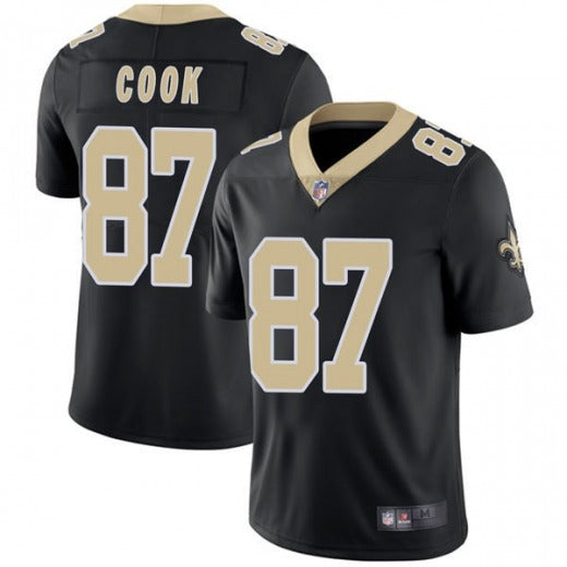 Mens New Orleans Saints #87 Jared Cook Black Vapor Untouchable Limited Stitched Jersey