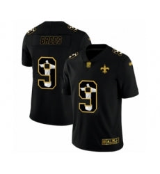 Mens New Orleans Saints #9 Drew Brees Black Jesus Faith Edition Limited Stitched Jersey