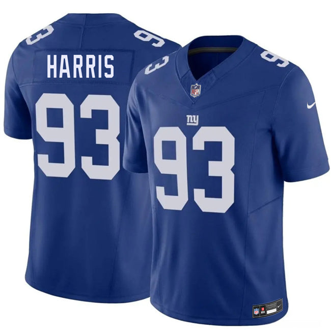 Mens New York Giants #93 Shelby Harris Blue 2026 FUSE Vapor Untouchable Limited Stitched Jersey