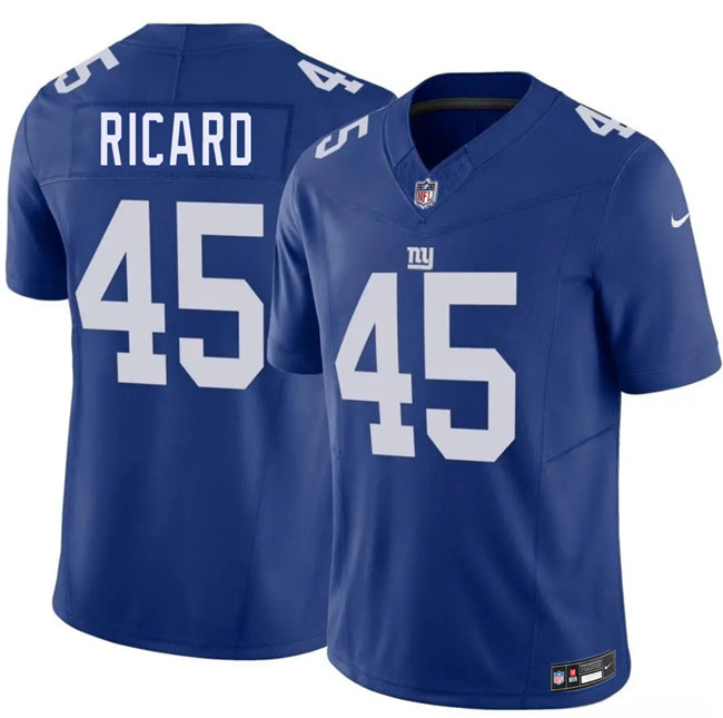 Mens New York Giants #45 Patrick Ricard Blue 2026 FUSE Vapor Untouchable Limited Stitched Jersey