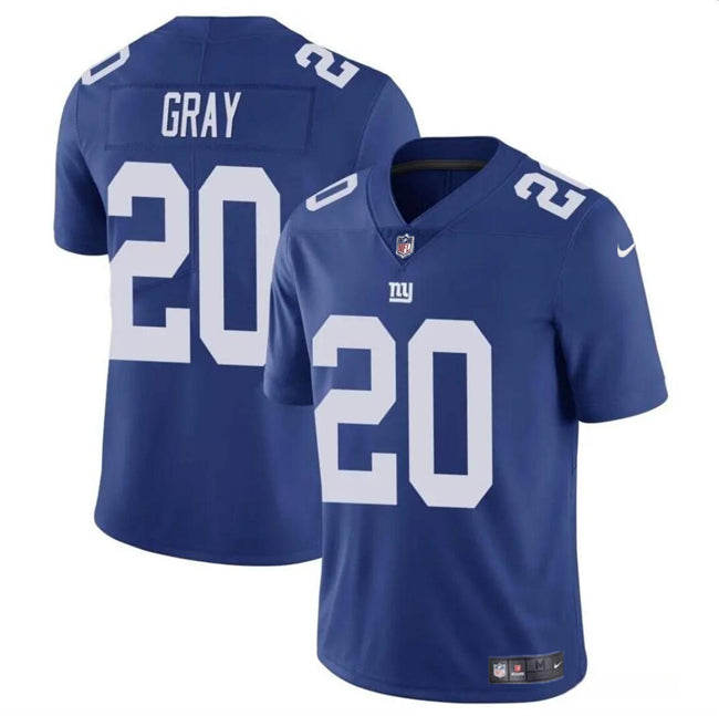 Mens New York Giants #20 Eric Gray Blue Vapor Untouchable Limited Stitched Jersey