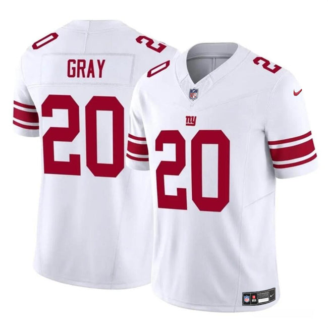 Mens New York Giants #20 Eric Gray White 2023 FUSE Vapor Untouchable Limited Stitched Jersey