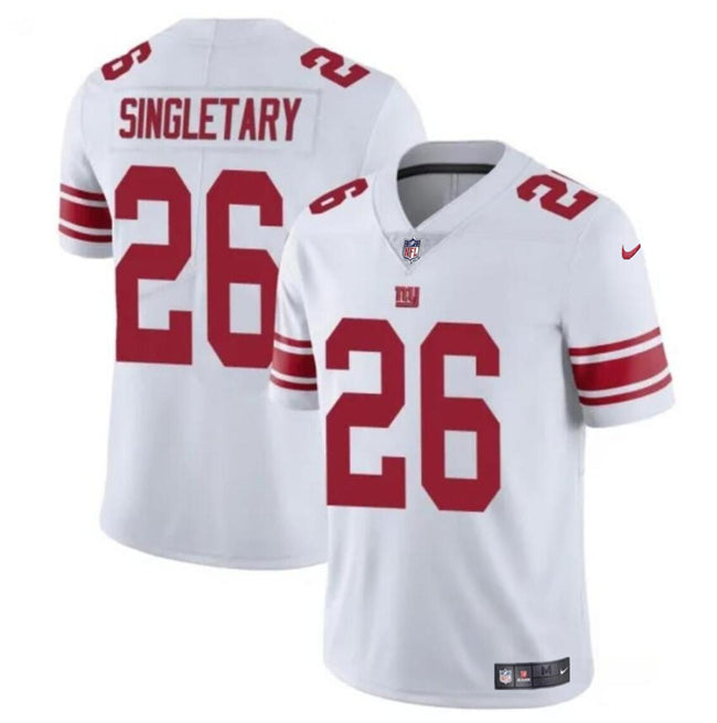 Mens New York Giants #26 Devin Singletary White Vapor Untouchable Limited Stitched Jersey