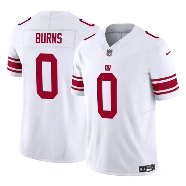 Mens New York Giants #0 Brian Burns White 2023 FUSE Vapor Untouchable Limited Stitched Jersey