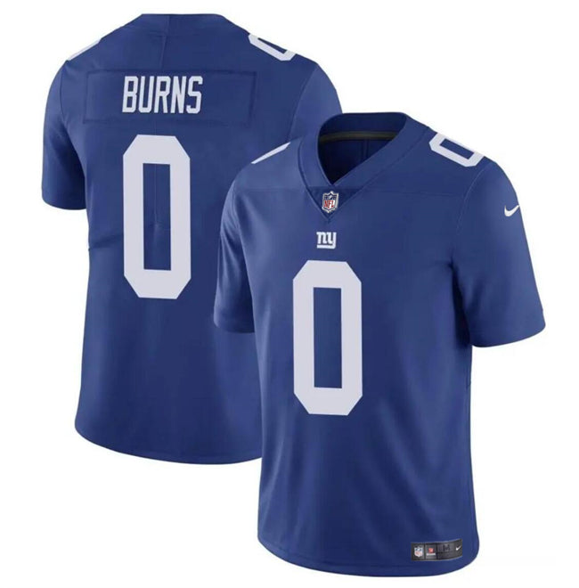 Mens New York Giants #0 Brian Burns Blue Vapor Untouchable Limited Stitched Jersey