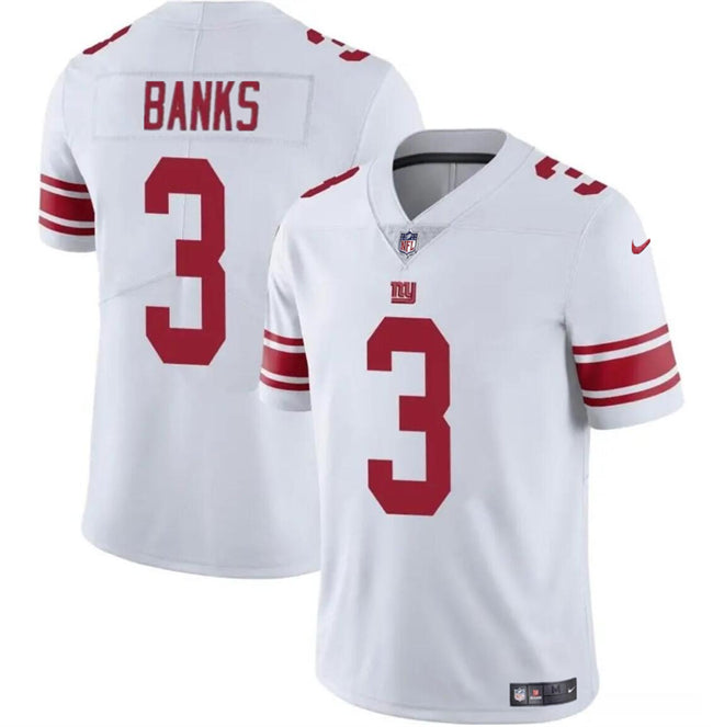 Mens New York Giants #3 Deonte Banks White Vapor Untouchable Limited Stitched Jersey