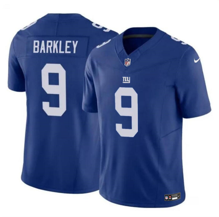 Mens New York Giants #9 Matt Barkley Blue 2023 FUSE Vapor Untouchable Limited Stitched Jersey