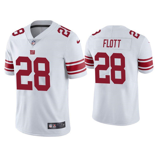 Mens New York Giants #28 Cordale Flott White Vapor Untouchable Limited Stitched NFL Jersey
