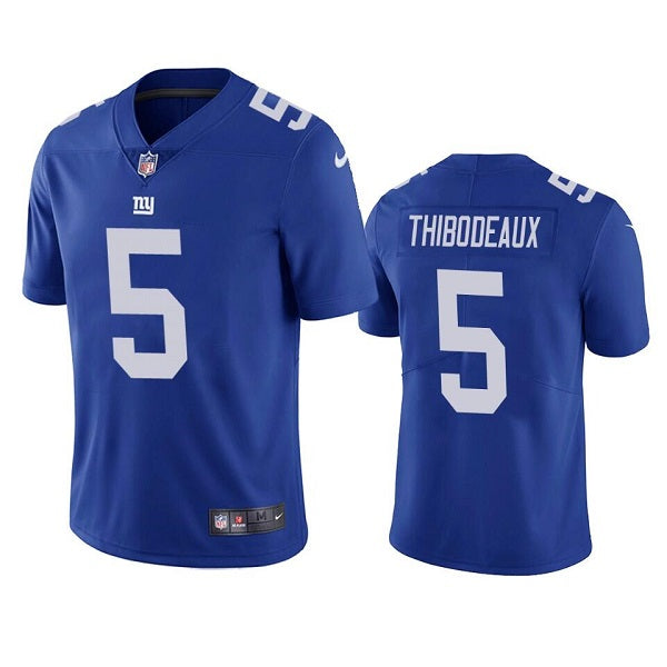 Mens New York Giants #5 Kayvon Thibodeaux Blue Vapor Untouchable Limited Stitched Jersey