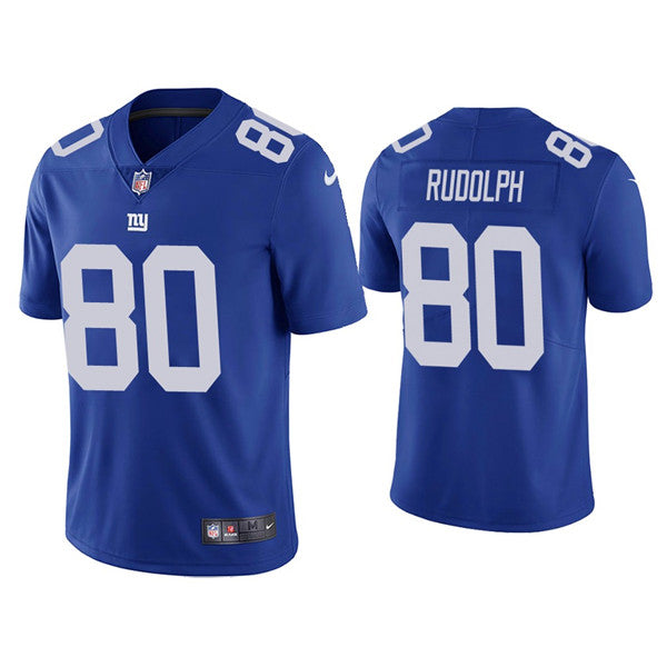 Mens New York Giants #80 Kyle Rudolph Blue Vapor Untouchable Limited Stitched Jersey