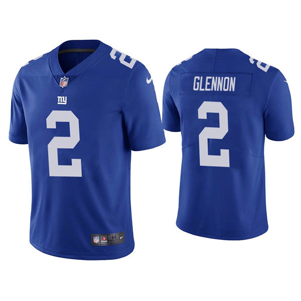 Mens New York Giants #2 Mike Glennon Blue Vapor Untouchable Limited Stitched Jersey