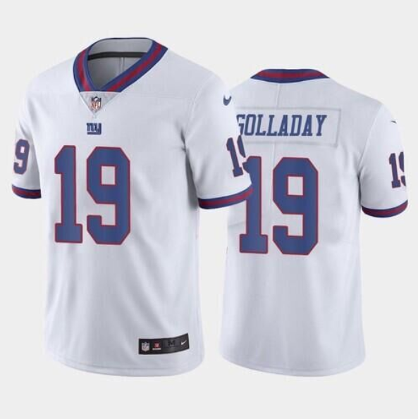 Mens New York Giants #19 Kenny Golladay White Stitched Football Jersey