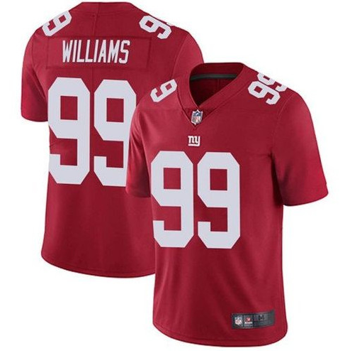 Mens New York Giants #99 Leonard Williams Red Vapor Limited Stitched Jersey
