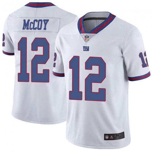 Mens New York Giants #12 Colt McCoy White Color Rush Limited Stitched Jersey
