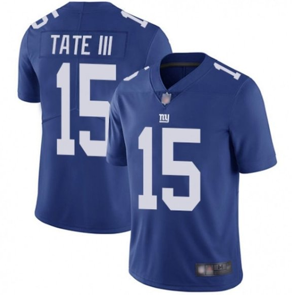 Mens New York Giants #15 Golden Tate III Blue Vapor Untouchable Limited Stitched Jersey