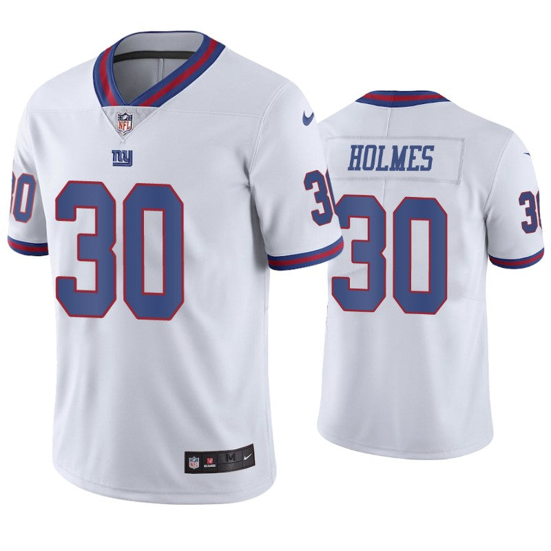 Mens New York Giants #30 Darnay Holmes White Color Rush Stitched Jersey