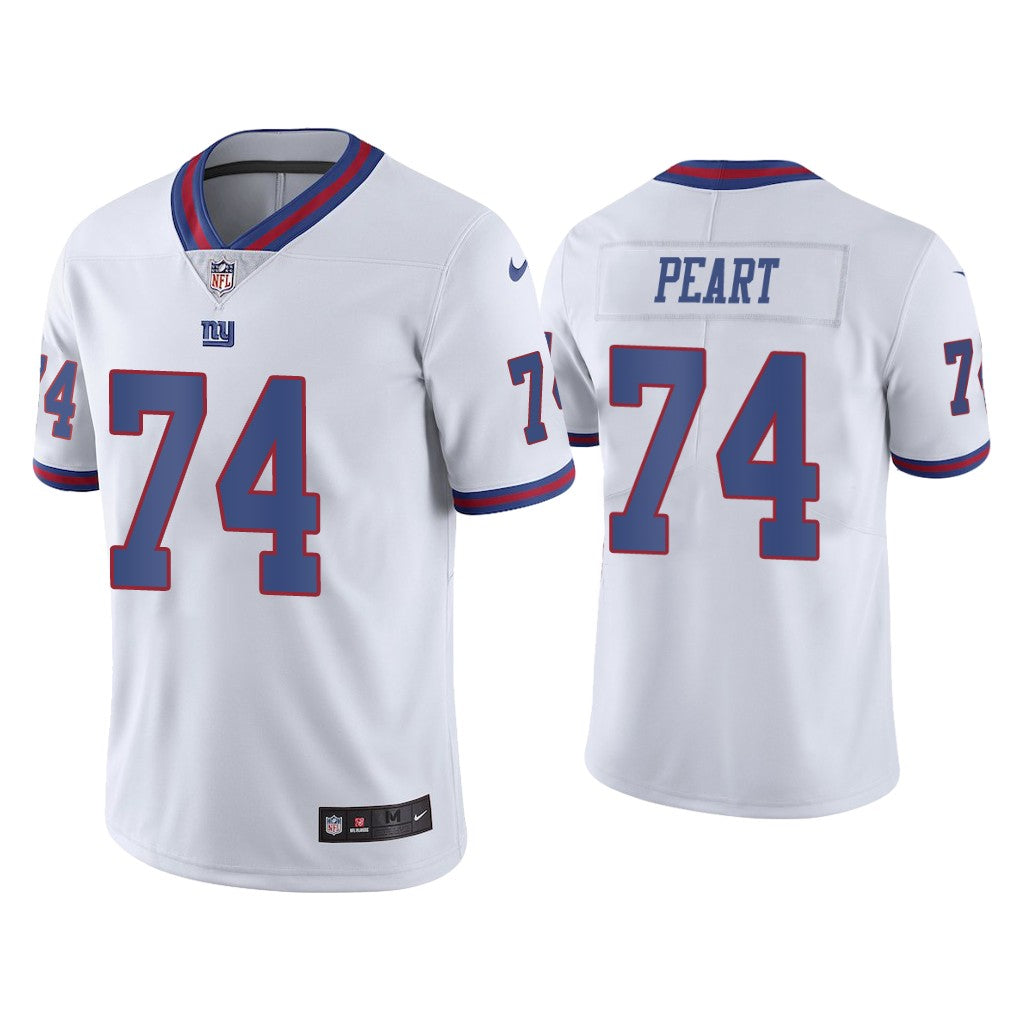 Mens New York Giants #74 Matt Peart White Color Rush Stitched Jersey